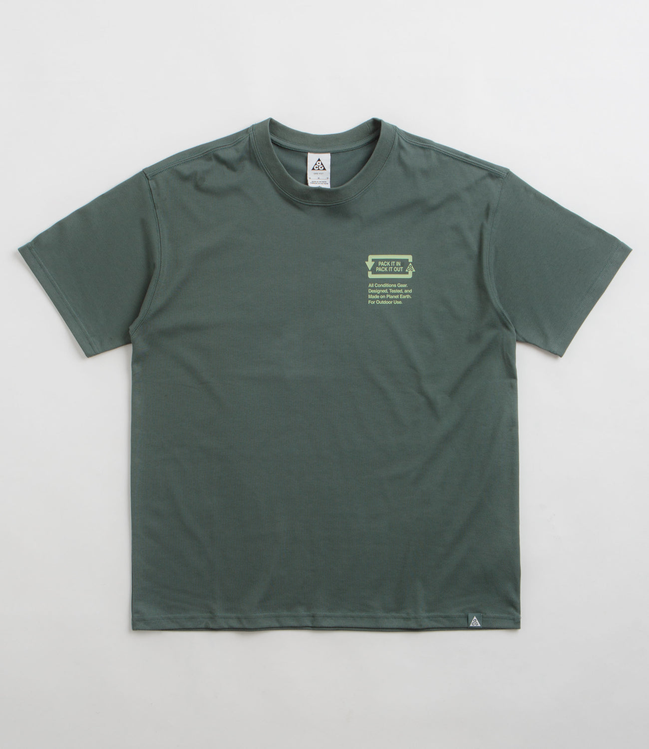 nike acg green t shirt