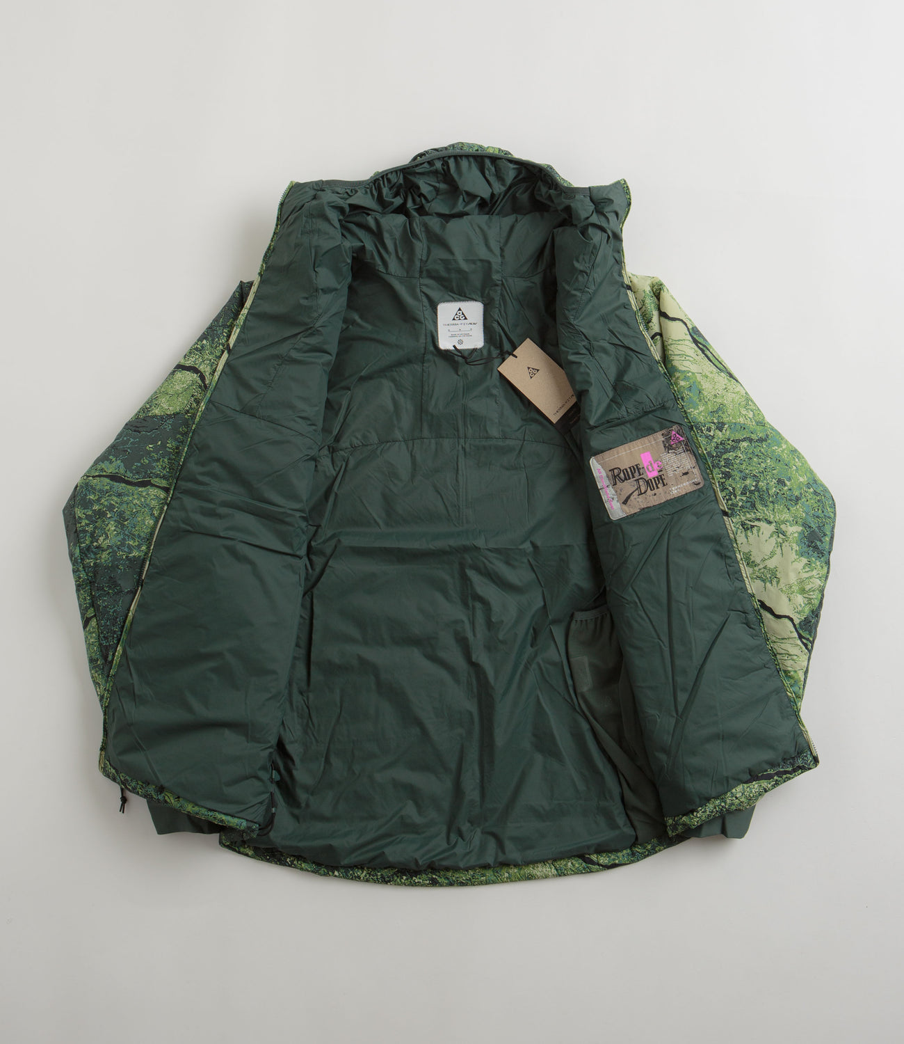 Jacket Rope Nike ACG Rope de Dope Print Jacket - Vintage Green / Summit White ...