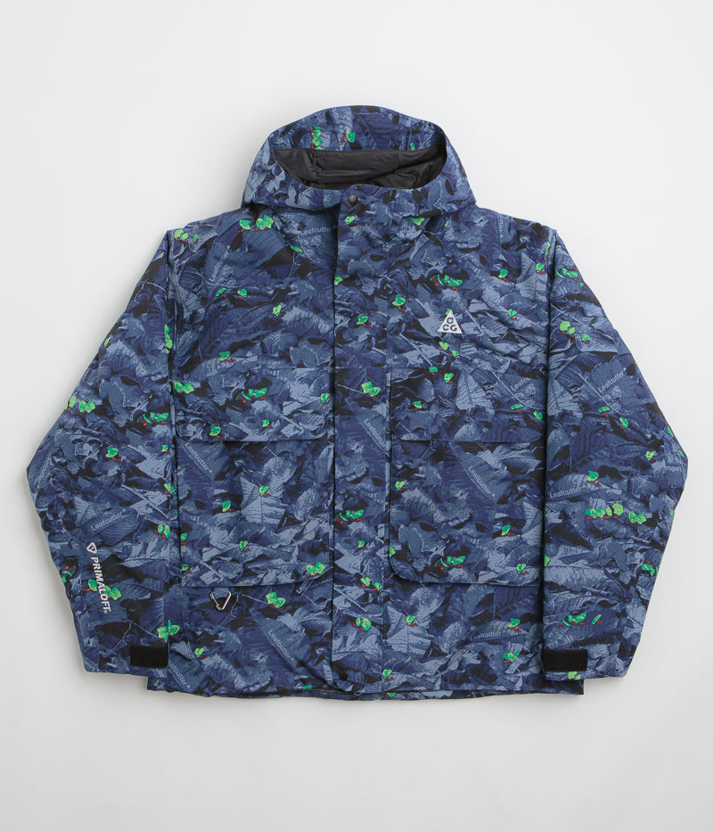 Nike ACG Skull Peak Full Zip Jacket in Midnight Navy and Black / Black / Summit White