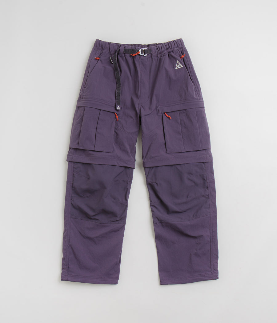 Nike ACG Smith Summit Cargo Pants in Dark Raisin and Black / Summit White
