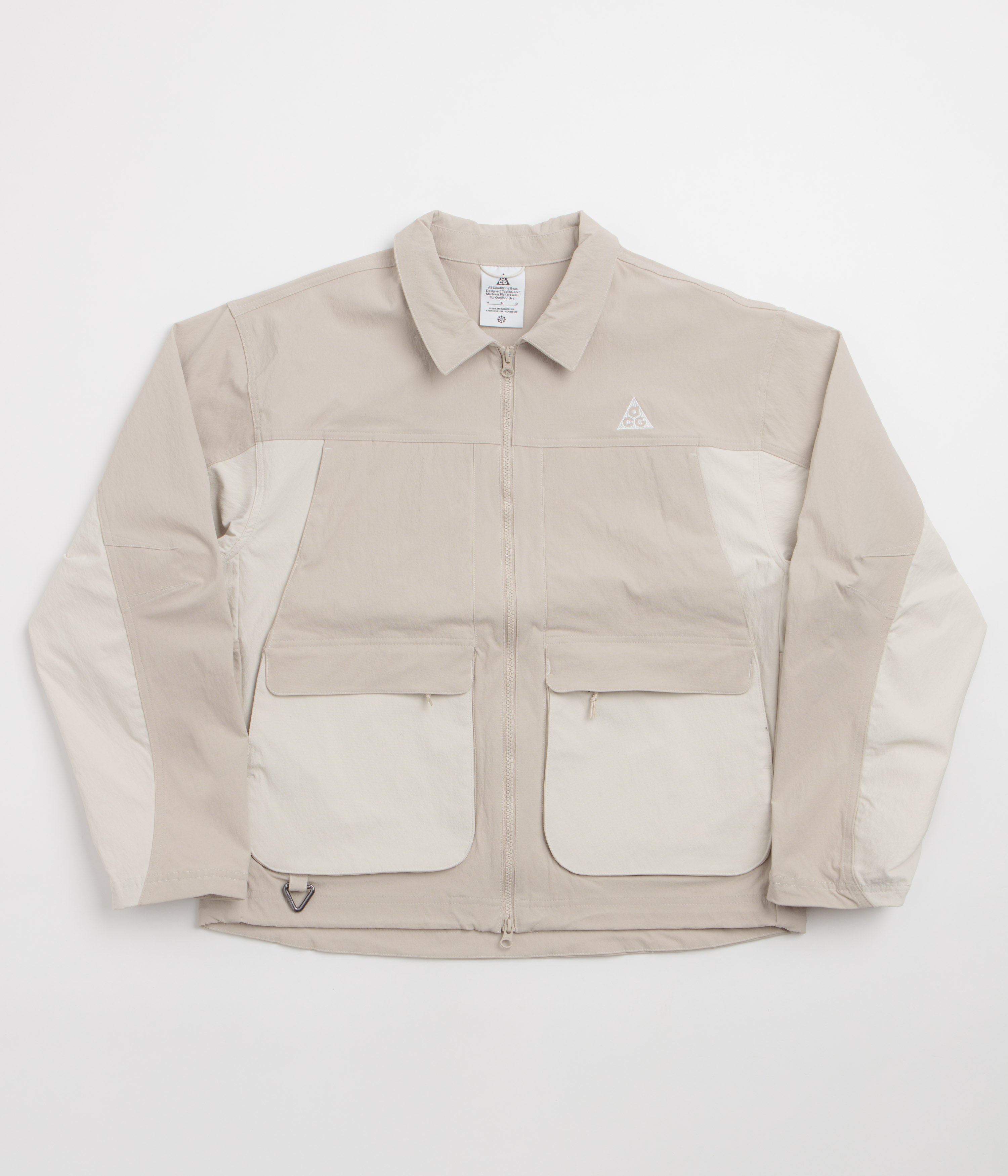 Nike ACG Smith Summit Jacket in Cream II and Light Orewood Brown / Summit White