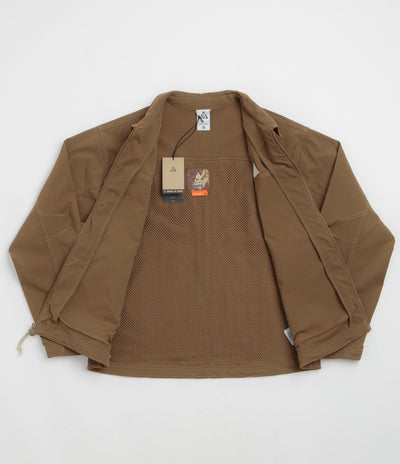 Nike ACG Smith Summit Jacket in Mosswood Brown and Light Khaki / Summit White