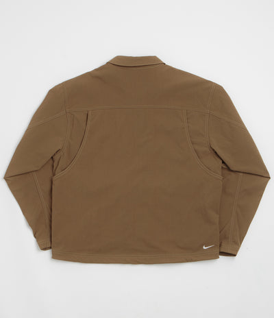 Nike ACG Smith Summit Jacket in Mosswood Brown and Light Khaki / Summit White