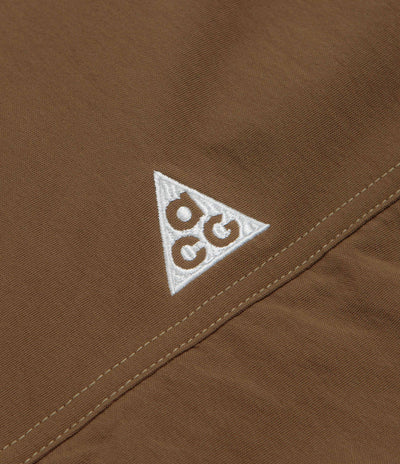 Nike ACG Smith Summit Jacket in Mosswood Brown and Light Khaki / Summit White