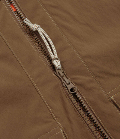 Nike ACG Smith Summit Jacket in Mosswood Brown and Light Khaki / Summit White