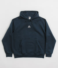 Nike ACG Therma-FIT Fleece Hoodie in Armory Navy and Black / Summit White