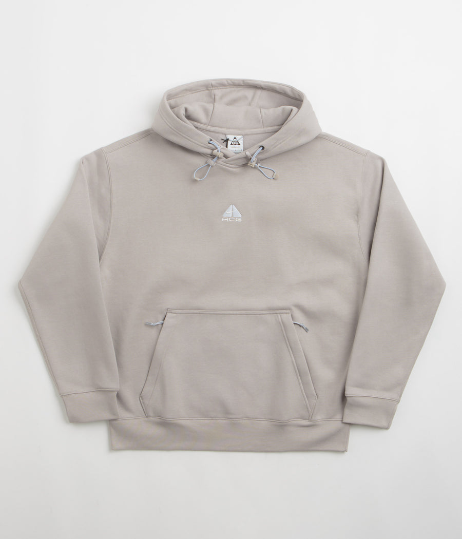 Nike ACG Therma-FIT Fleece Hoodie in College Grey and Football Grey / Summit White