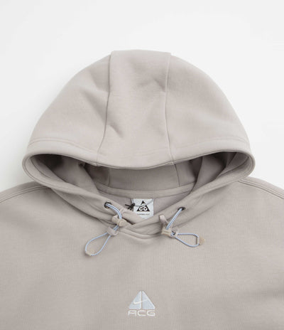 Nike ACG Therma-FIT Fleece Hoodie in College Grey and Football Grey / Summit White