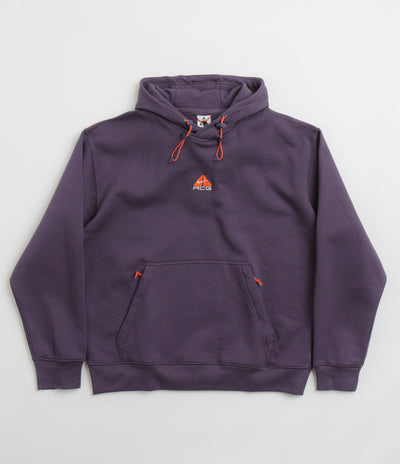 Nike ACG Therma-FIT Fleece Hoodie in Dark Raisin and Summit White