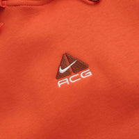 Nike ACG Therma-FIT Fleece Hoodie in Picante Red and Cinnamon / Summit White thumbnail