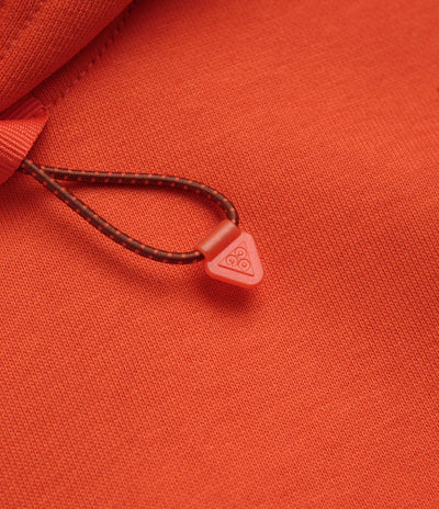 Nike ACG Therma-FIT Fleece Hoodie in Picante Red and Cinnamon / Summit White
