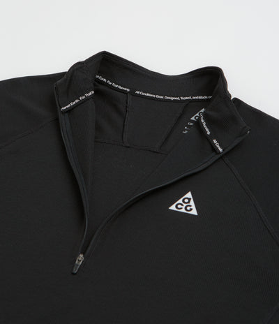 Nike ACG Trail 1/2 Zip Midlayer Sweatshirt - Black / Black / Summit White