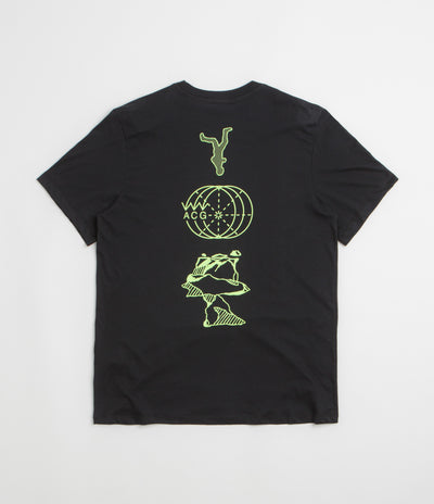 Nike ACG Trail Energy T-Shirt in Black and Volt Ice