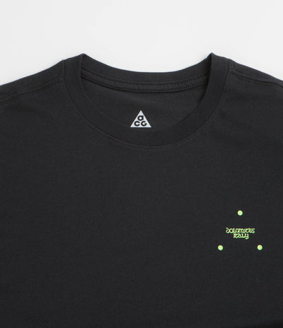 Nike ACG Trail Energy T-Shirt in Black and Volt Ice