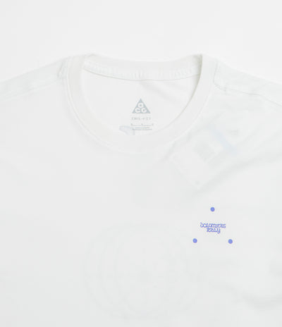 Nike ACG Trail Energy T-Shirt in Summit White and Persian Violet