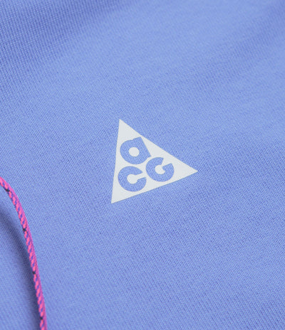 Nike ACG Trail Magic Hour Hoodie in Royal Pulse and Hyper Pink / Summit White