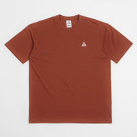 Nike ACG Tri Logo T-Shirt in Cinnamon and Picante Red thumbnail