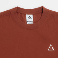 Nike ACG Tri Logo T-Shirt in Cinnamon and Picante Red thumbnail