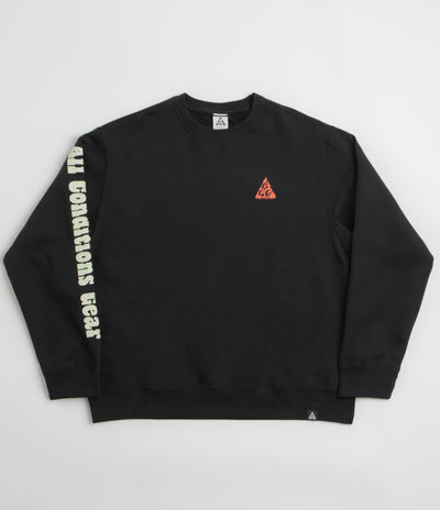 Nike ACG Tuff Fleece Graphic Crewneck Sweatshirt - Black
