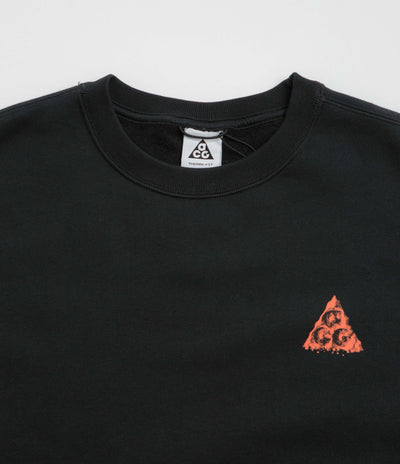 Nike ACG Tuff Fleece Graphic Crewneck Sweatshirt - Black