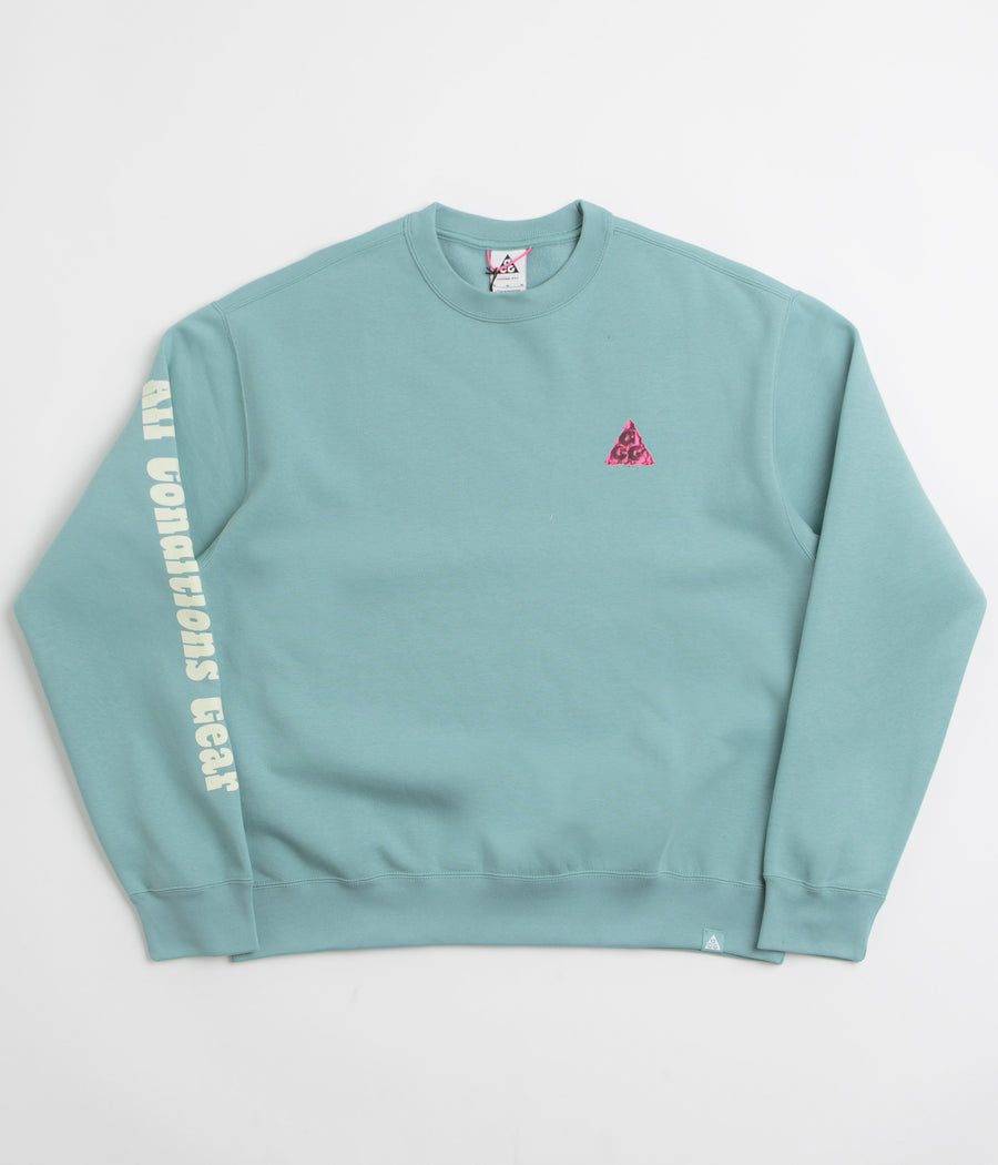 Nike ACG Tuff Fleece Graphic Crewneck Sweatshirt in Cannon