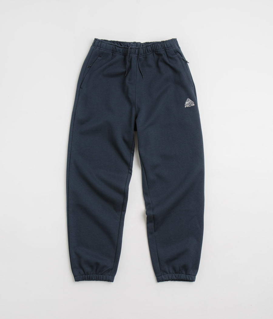 Nike ACG Tuff Fleece Lungs Pants in Armory Navy and Black / Summit White / Black