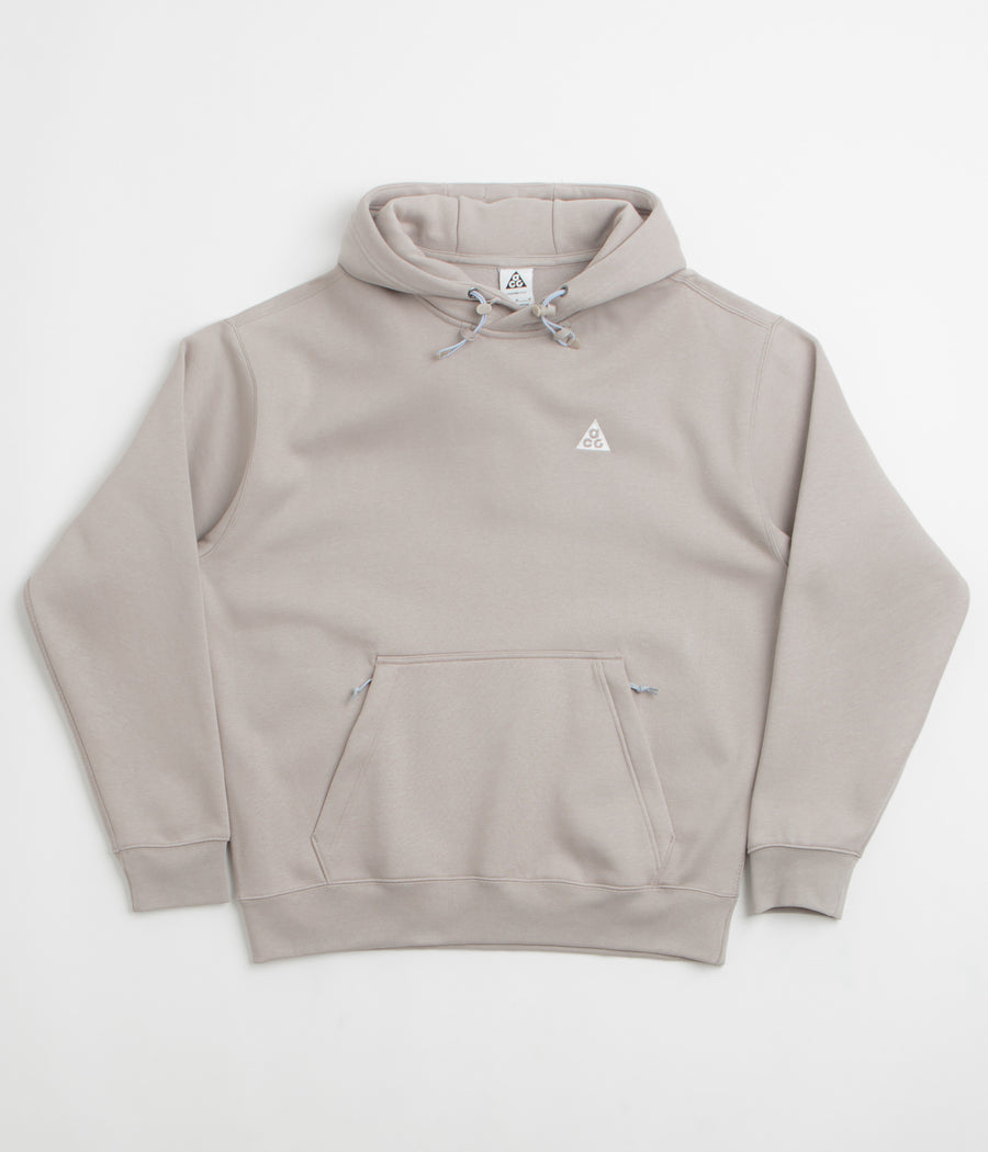 Nike ACG Tuff Fleece Triangle Hoodie in College Grey and Football Grey / Summit White