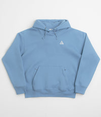 Nike ACG Tuff Fleece Triangle Hoodie in Work Blue and Sea Glass / Summit White