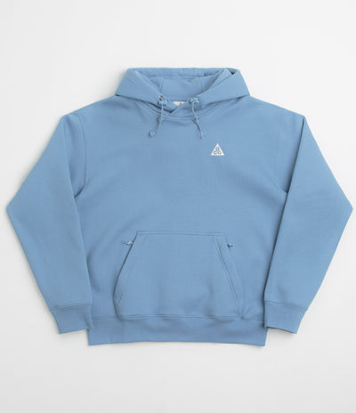 Nike ACG Tuff Fleece Triangle Hoodie in Work Blue and Sea Glass / Summit White