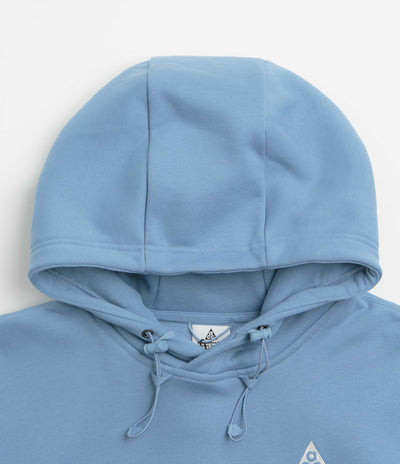 Nike ACG Tuff Fleece Triangle Hoodie in Work Blue and Sea Glass / Summit White