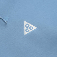 Nike ACG Tuff Fleece Triangle Hoodie in Work Blue and Sea Glass / Summit White thumbnail