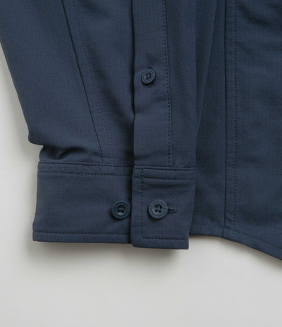 Nike ACG UV Devastation Trail Shirt in Thunder Blue and Summit White