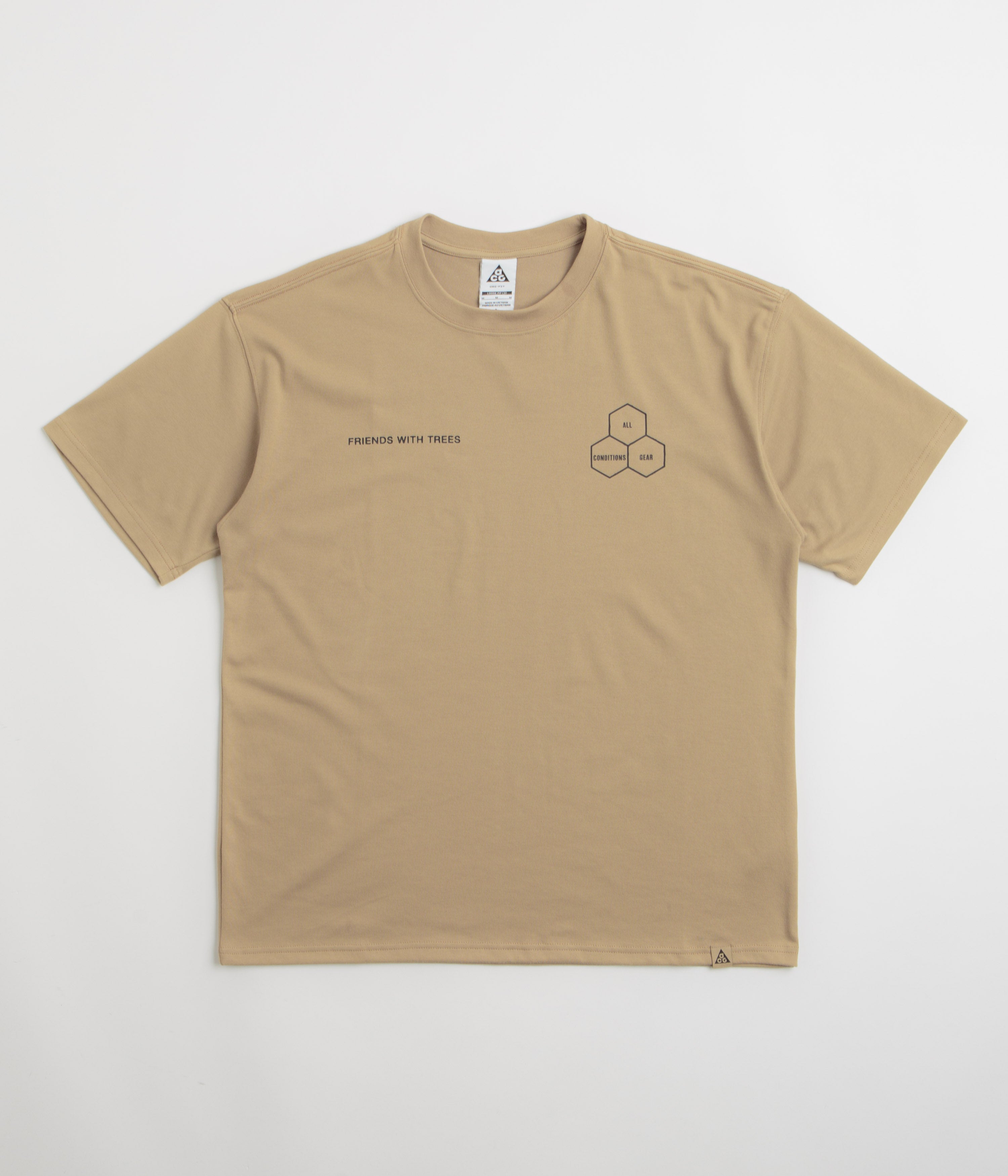 Nike ACG Walk Tree T-Shirt in Parachute Beige