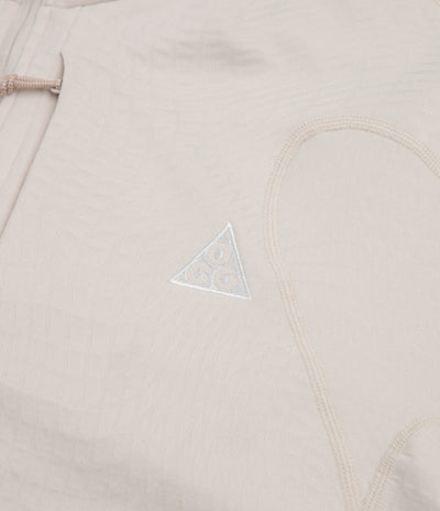 Nike ACG Wolf Grid 1/2 Zip Sweatshirt - Light Orewood Brown / Cream II / Summit White