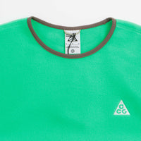 Nike ACG Wolf Tree Crewneck Sweatshirt  in Green Shock and Mosswood Brown / Summit White thumbnail