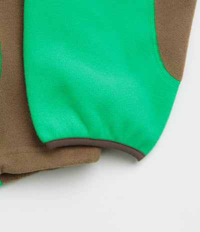 Nike ACG Wolf Tree Crewneck Sweatshirt  in Green Shock and Mosswood Brown / Summit White