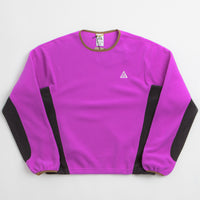 Nike ACG Wolf Tree Crewneck Sweatshirt  in Vivid Purple and Black / Summit White thumbnail