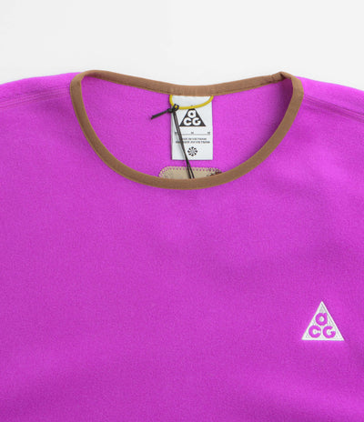 Nike ACG Wolf Tree Crewneck Sweatshirt  in Vivid Purple and Black / Summit White