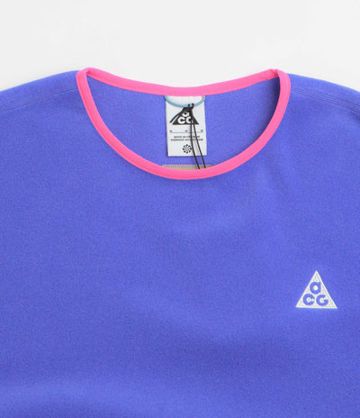 Nike ACG Wolf Tree Crewneck Sweatshirt in Persian Violet and Hyper Pink / Summit White