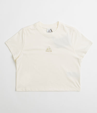 NIke ACG Womens Baby Lungs T-Shirt - Pale Ivory / Light Khaki / Parachute Beige