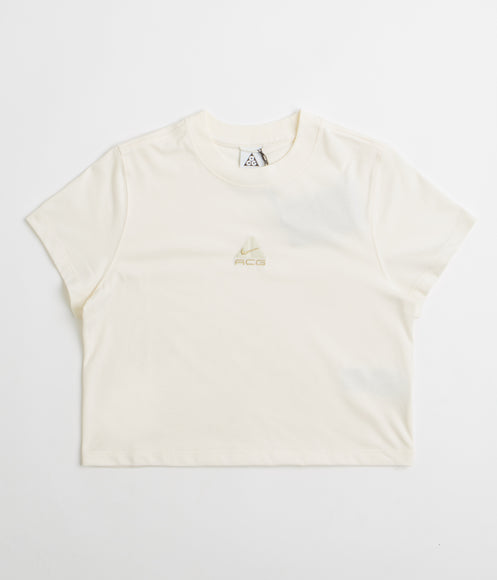 NIke ACG Womens Baby Lungs T-Shirt - Pale Ivory / Light Khaki / Parachute Beige