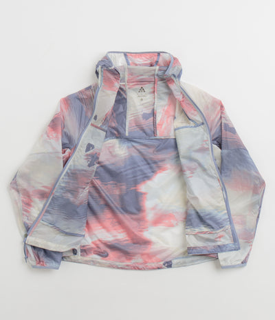 Nike ACG Womens Cinder Cone Full-Zip Jacket in Light Armory Blue and Summit White