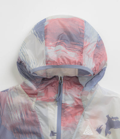Nike ACG Womens Cinder Cone Full-Zip Jacket in Light Armory Blue and Summit White