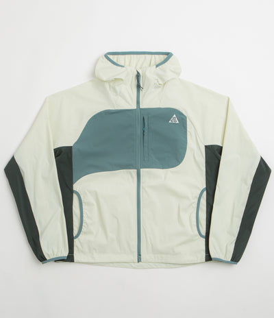 Nike ACG Womens Five Towers Jacket in Sea Glass and Black Spruce / Summit White
