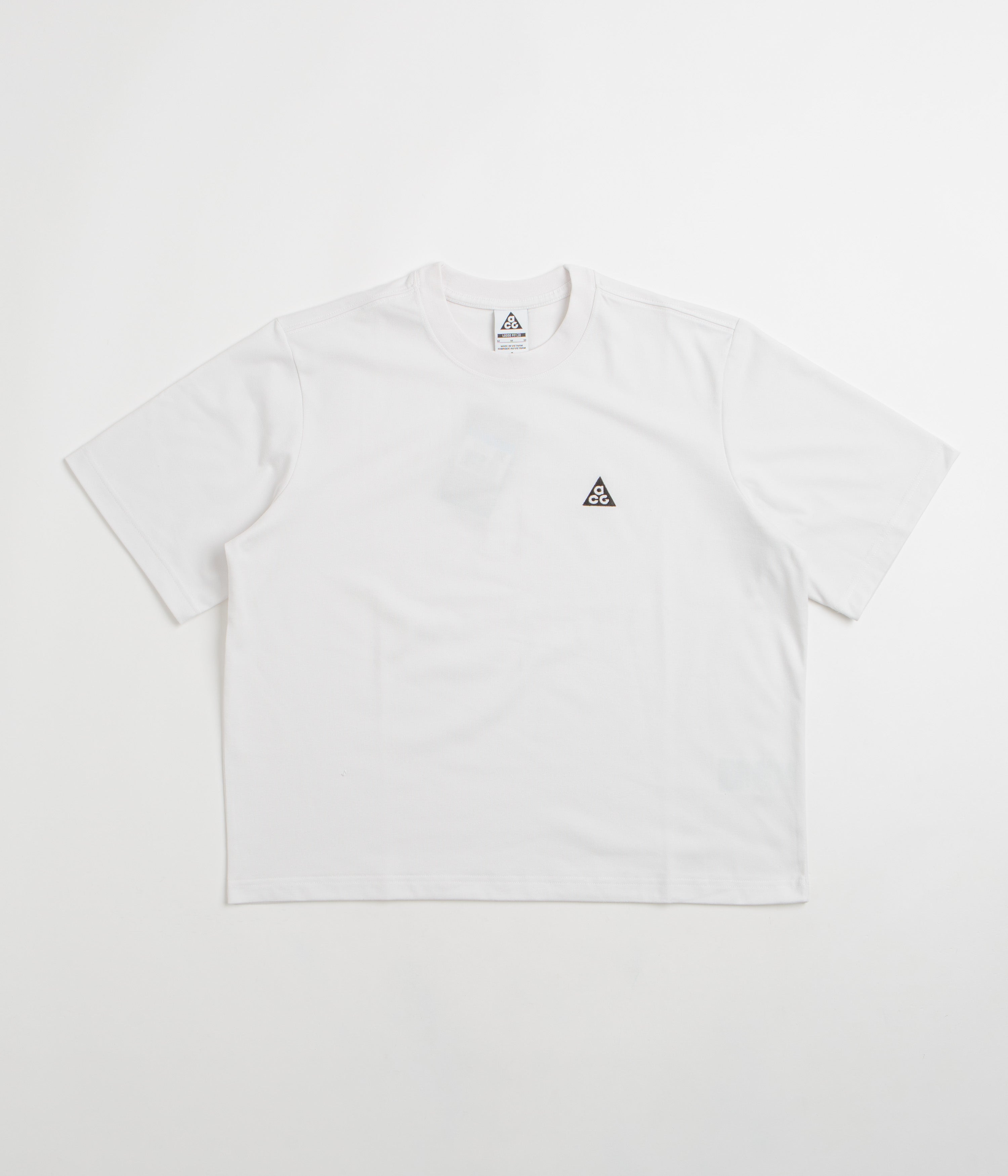 Nike ACG Womens NRG Logo T-Shirt in Summit White and Black
