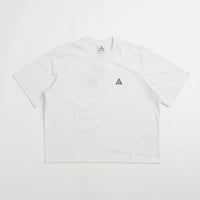 Nike ACG Womens NRG Logo T-Shirt in Summit White and Black thumbnail