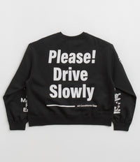 Nike ACG Womens Tuff Fleece Crewneck Sweatshirt in Black and Summit White