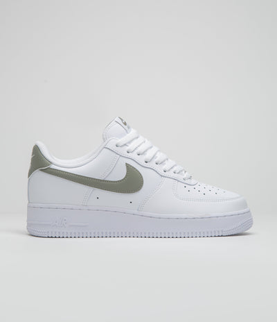 Nike Air Force 1 '07 Shoes - White / Light Army