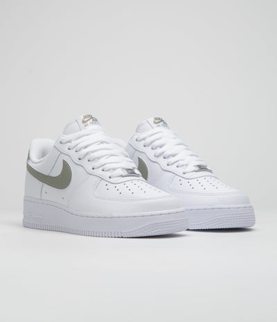 Nike Air Force 1 '07 Shoes - White / Light Army