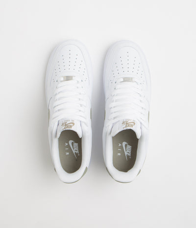 Nike Air Force 1 '07 Shoes - White / Light Army